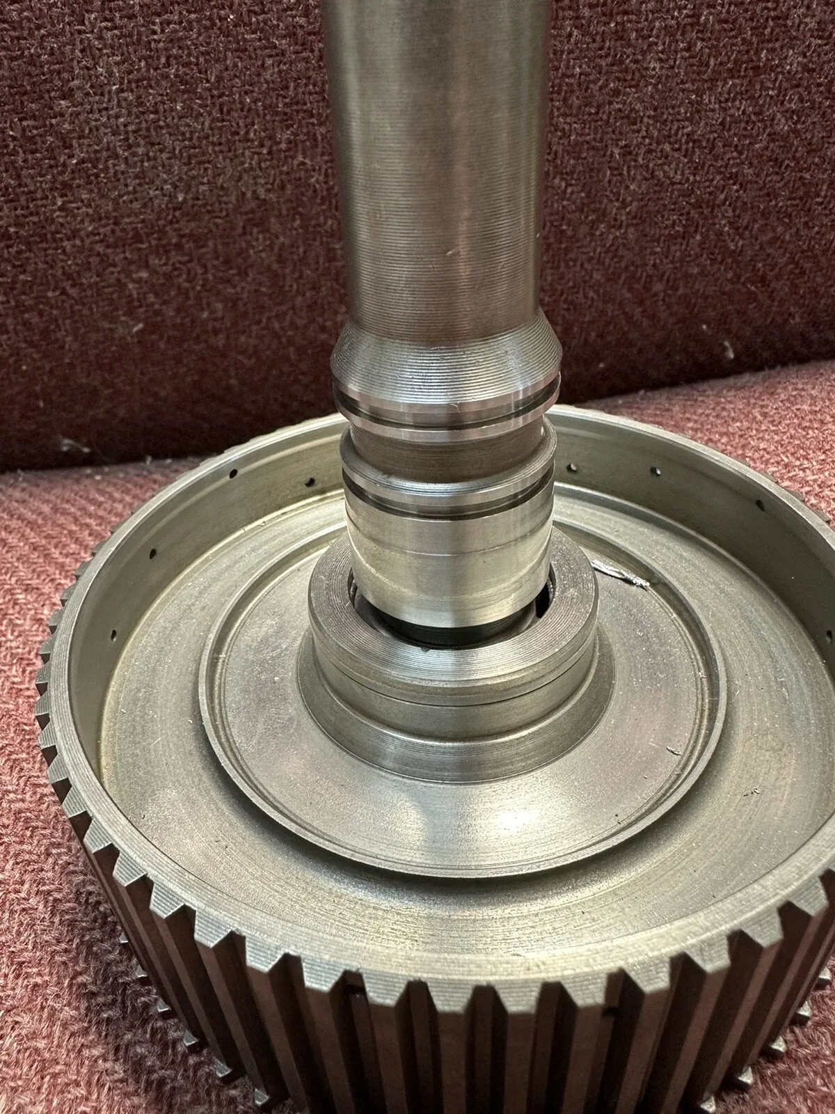 48RE Input Shaft & Forward Hub — Ring Remanufactured (23‑Spline, 1.245" Sealing Ring) image 2