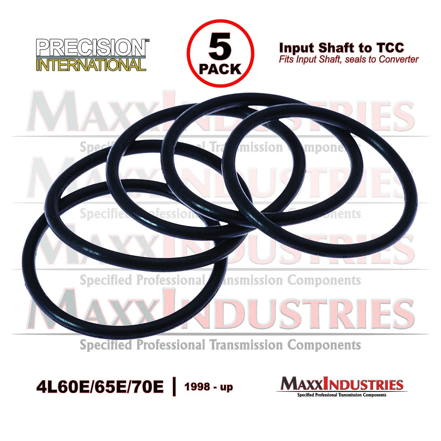 4L60E 4L65E 4L70E Input Shaft O-ring Seal LARGE Viton 5-pack fits 1998-up image 2