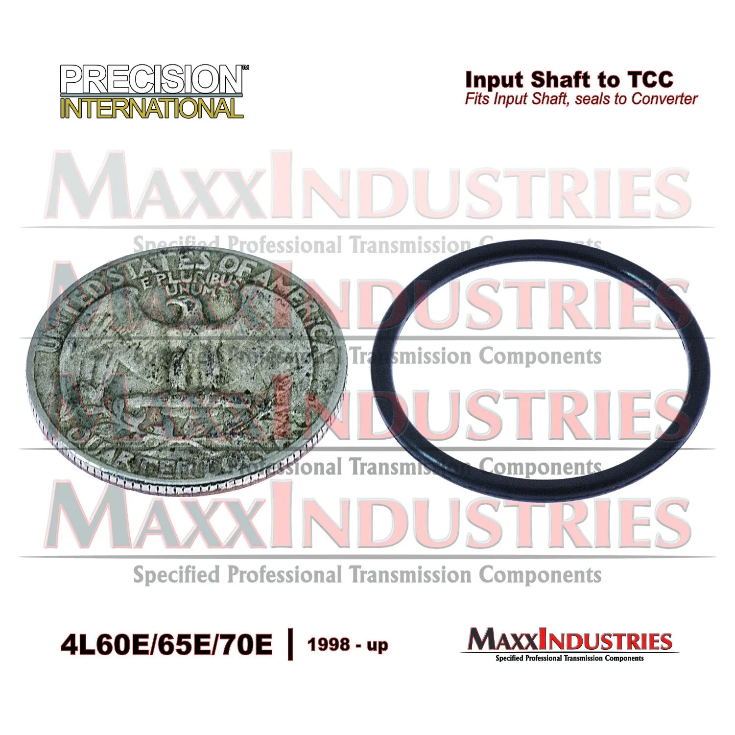 4L60E 4L65E 4L70E Input Shaft O-ring Seal LARGE Viton 5-pack fits 1998-up image 3