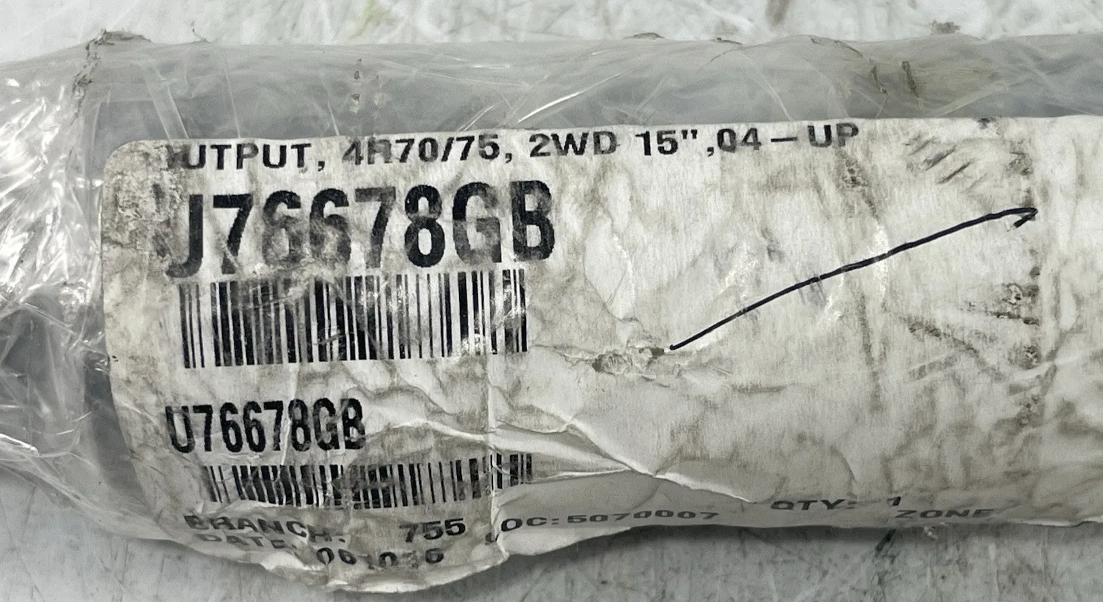 2004-Up Ford F150 4R70/4R75 Input Shaft 15" MPN U76678GB image 2