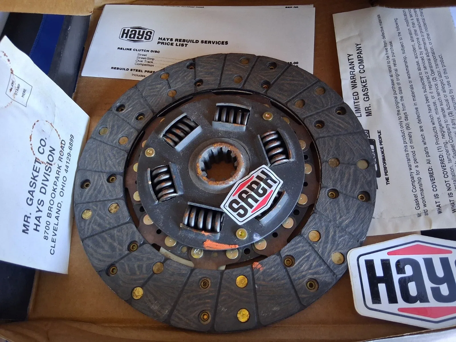 1982-1983 Chevrolet Camaro Clutch Disc 9.125" 10-Spline 54-017 image 2