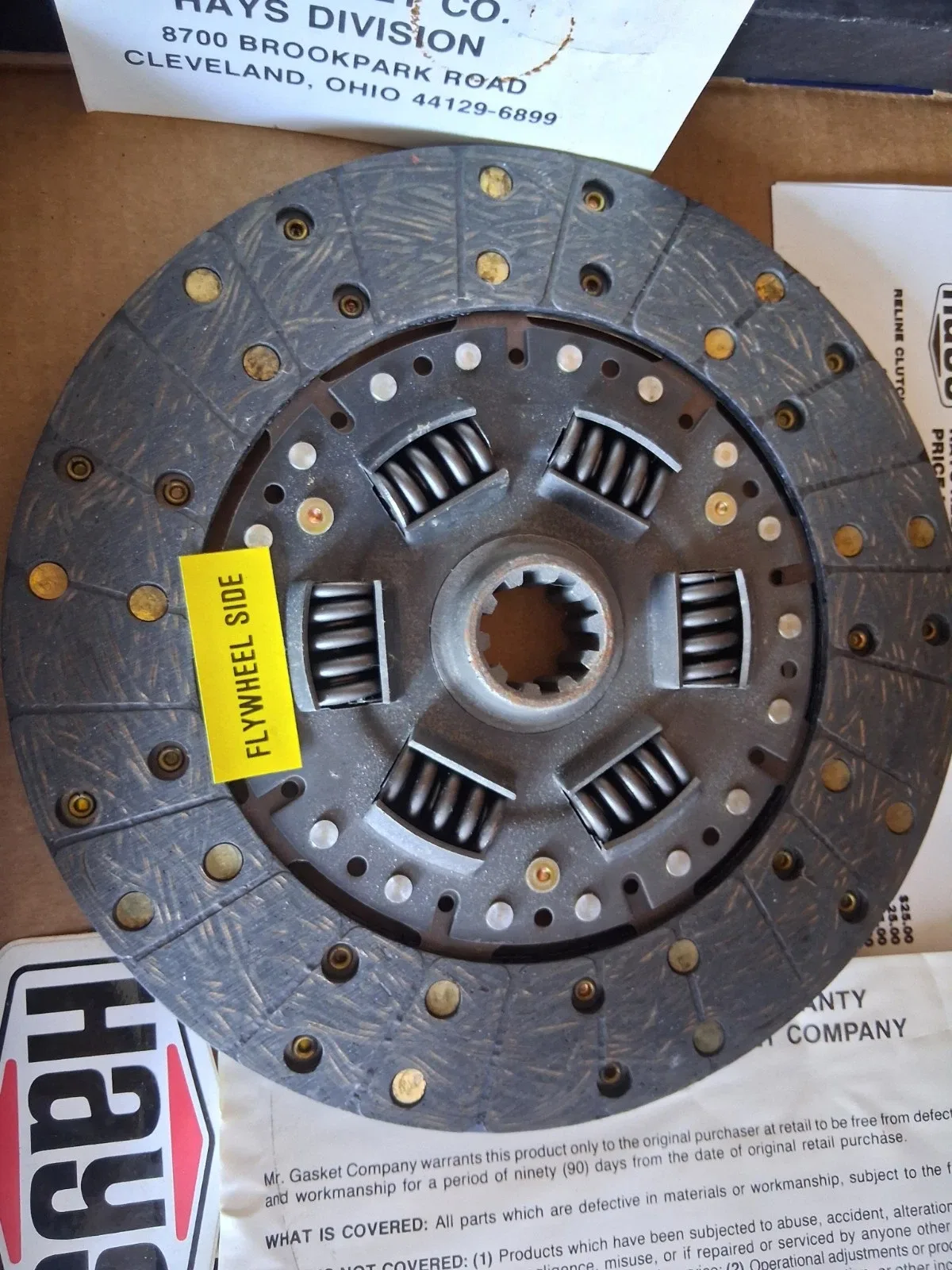 1982-1983 Chevrolet Camaro Clutch Disc 9.125" 10-Spline 54-017 image 3