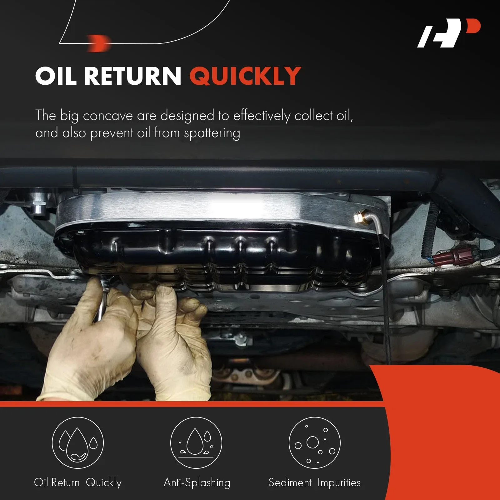 A-Premium Transmission Oil Pan for VW Jetta 2019-2025 GTI 2015-2025 Audi A3 S3 image 4