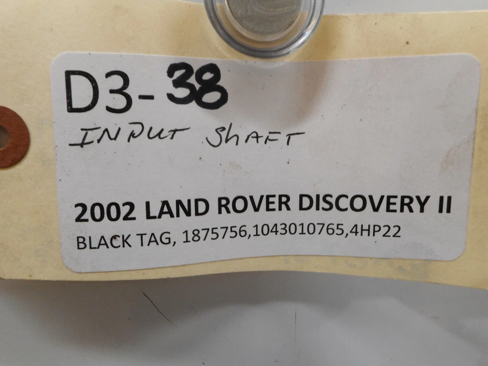 2002 Land Rover Discovery II Input Shaft image 3