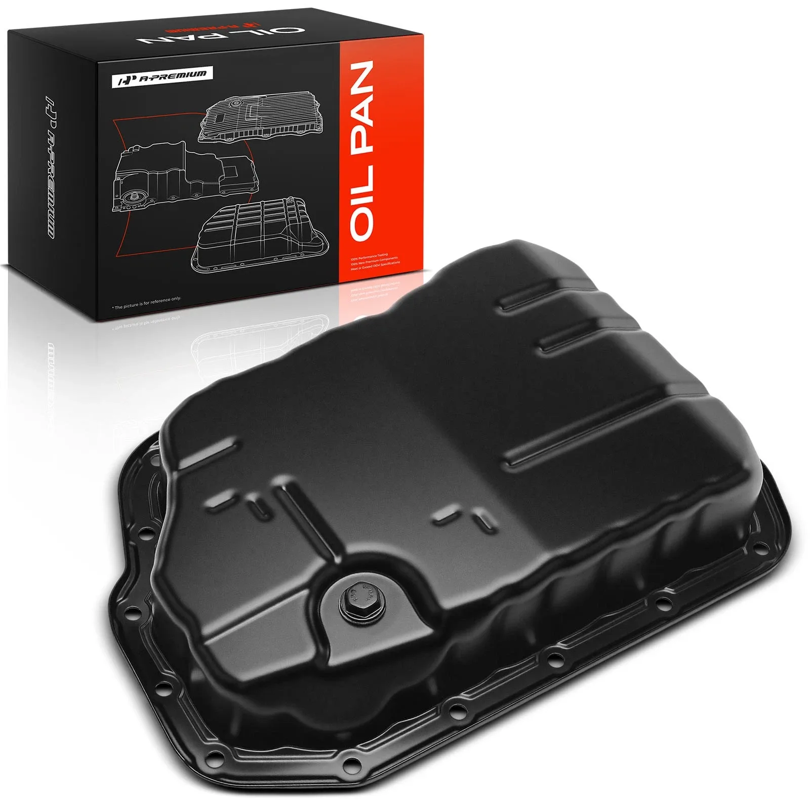 A-Premium Transmission Oil Pan w/ Drain Plug 3510607010 — Fits Toyota & Lexus 2008-2018