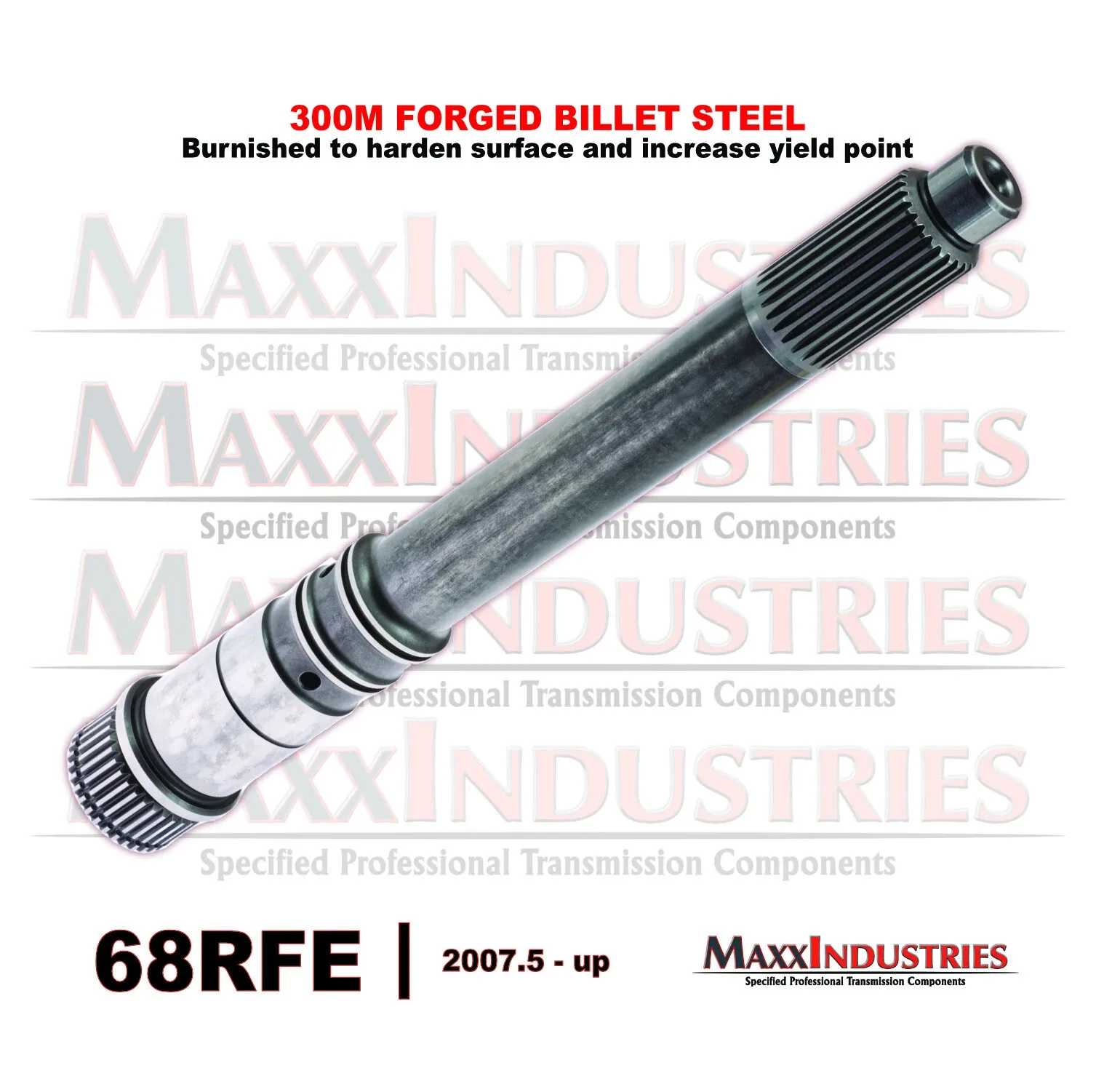 68RFE Transmission Input Shaft 300M Billet Steel for 2007-up RAM 6.7L Diesel image 2
