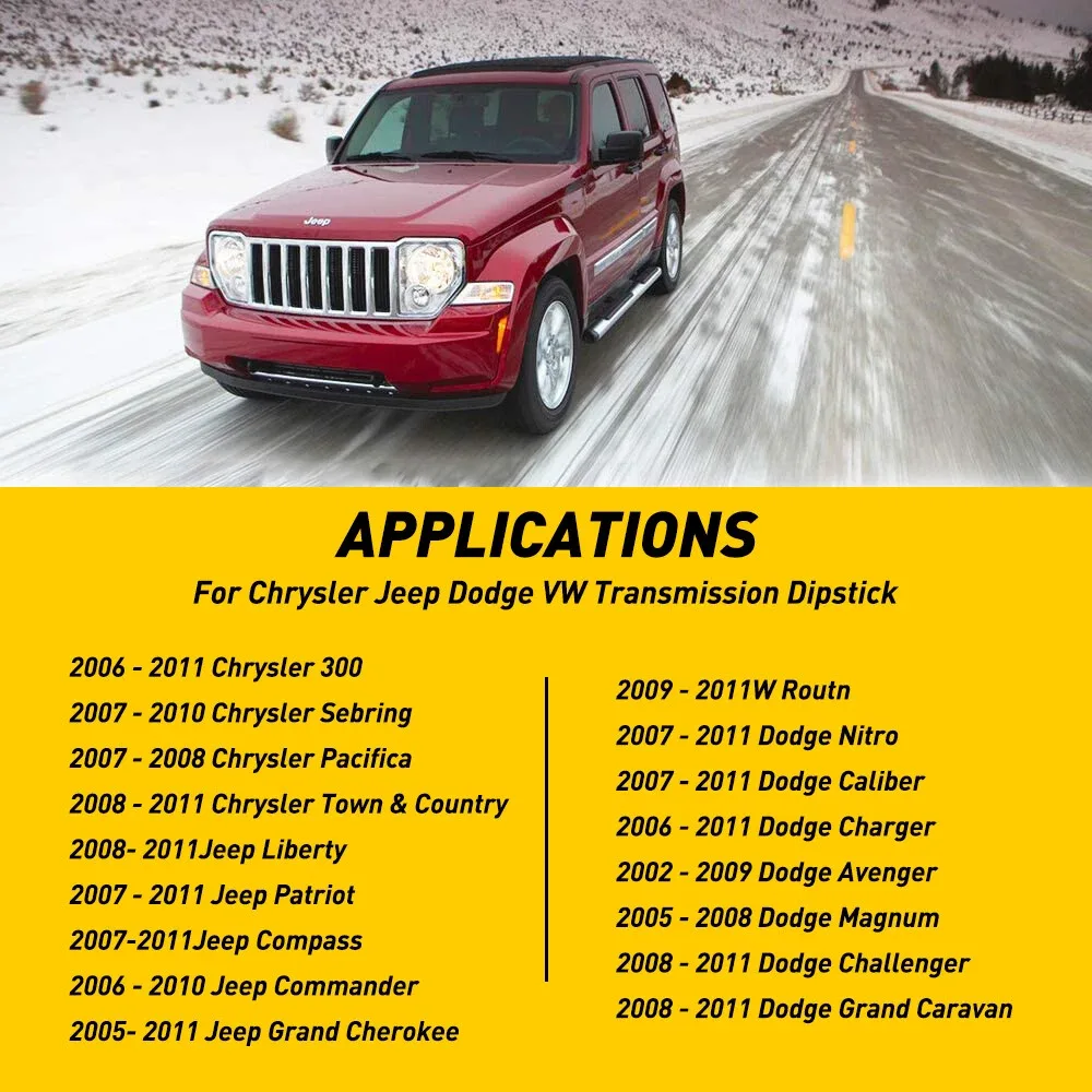 AUXITO Transmission Dipstick for Jeep Dodge Chrysler – 917-327 (CVT, Stainless Steel) image 4