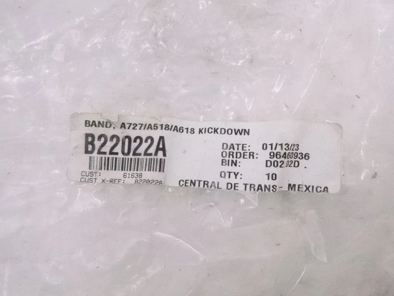 1962-2022 A518 Transmission Kickdown Brake Band B22022A - Borg Warner image 3