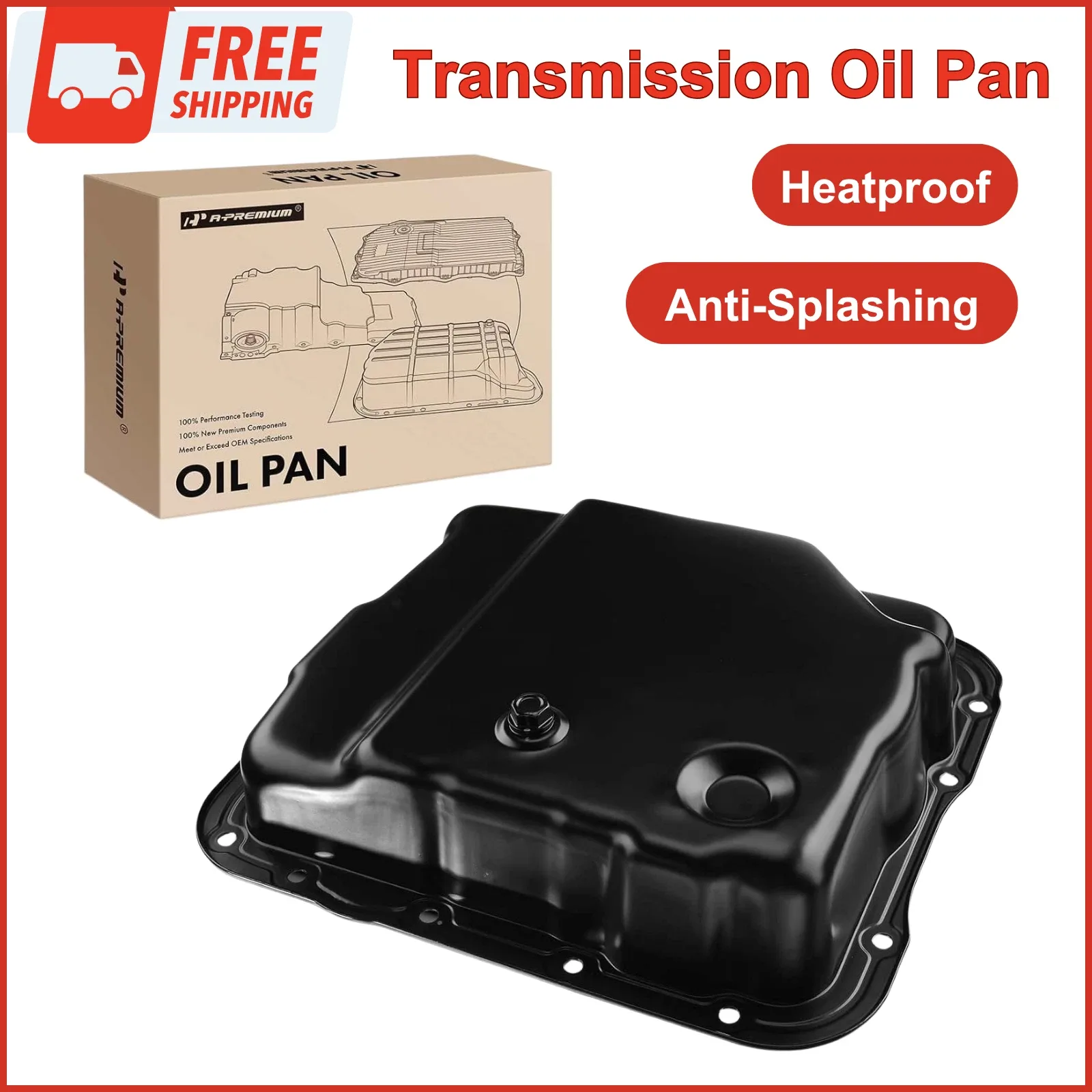 Transmission Oil Pan Compatible with Chevy Silverado 1500, Tahoe, Suburban 2500