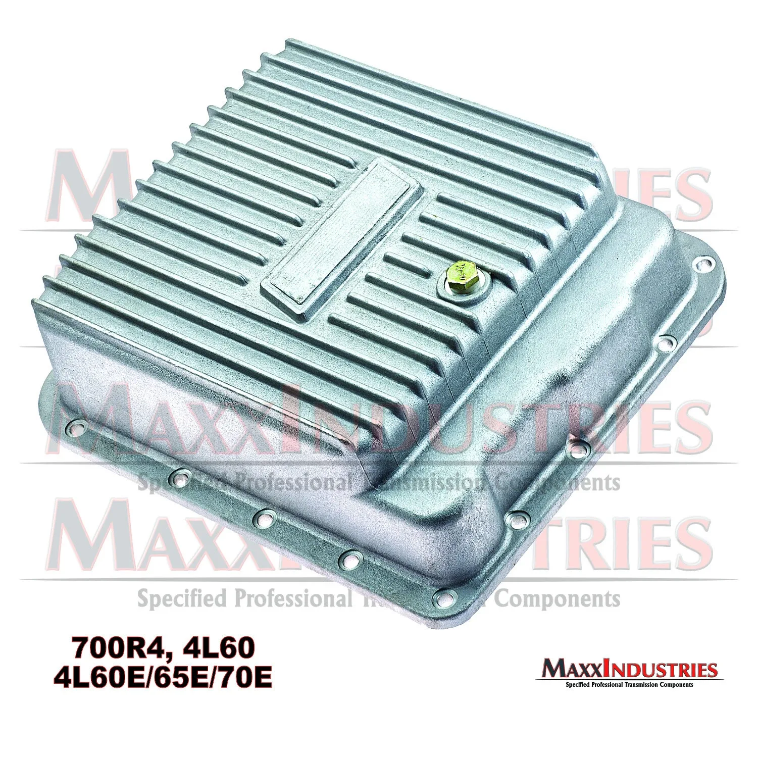 700R4 4L60 4L60E 4L65E Transmission Oil Pan Aluminum Deep Kit Cooling Fins image 3