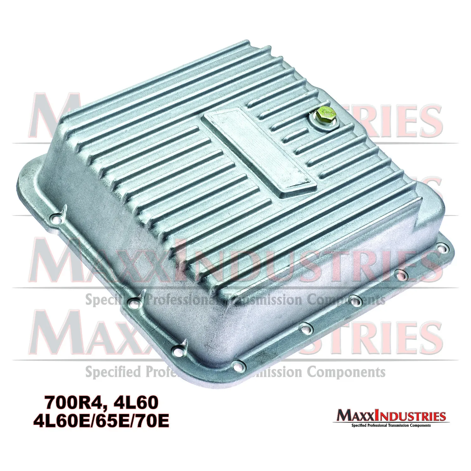 700R4 4L60 4L60E 4L65E Transmission Oil Pan Aluminum Deep Kit Cooling Fins image 4