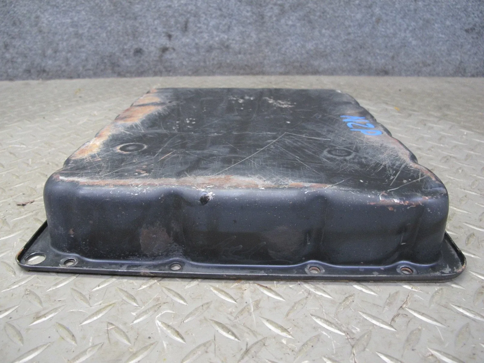 1990 NISSAN Z32 300ZX NON TURBO RE4R01A A/T AUTOMATIC TRANSMISSION OIL PAN OEM image 3