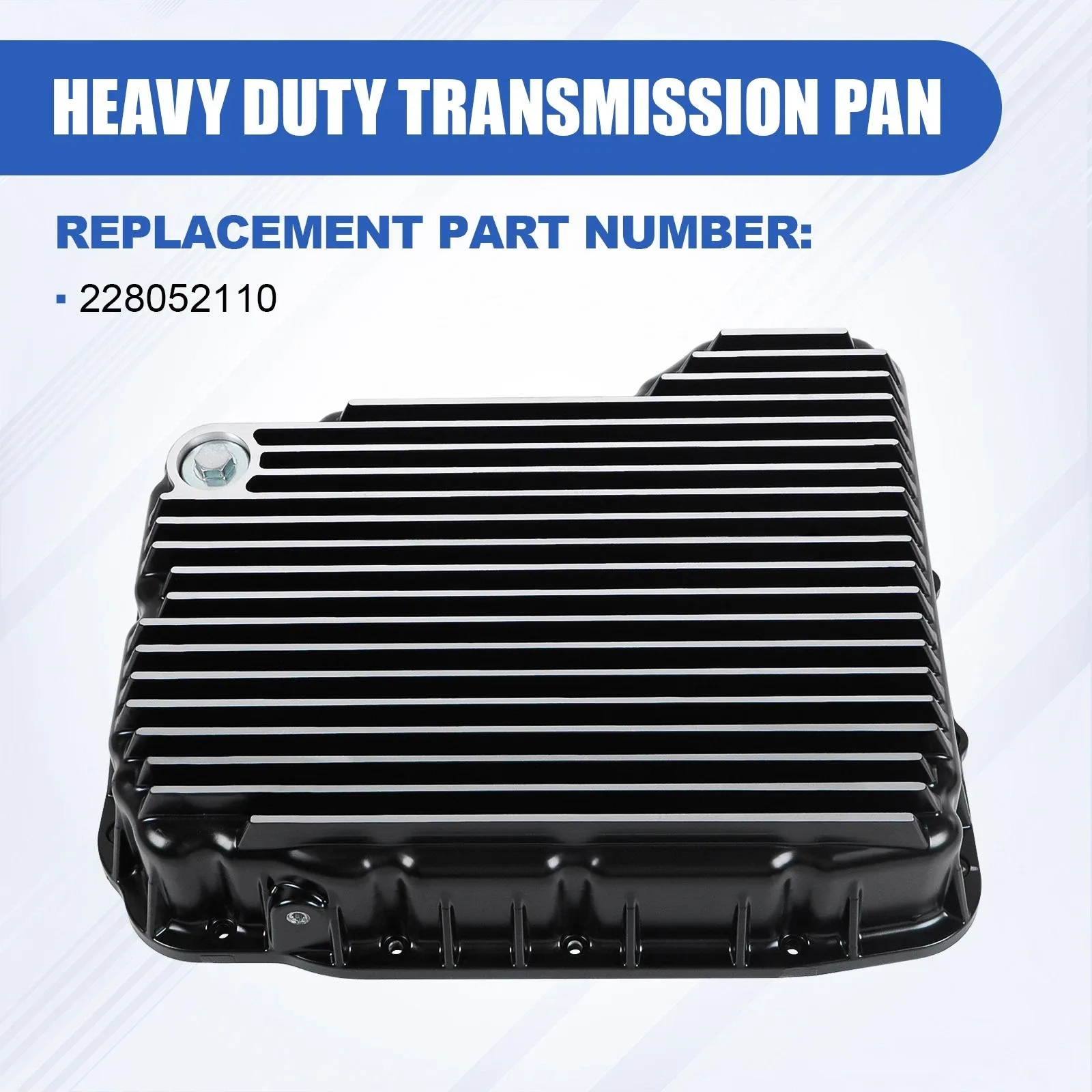 2007-2025 Ram 2500/3500/4500 68RFE Aluminum Transmission Pan - 228052110 image 2