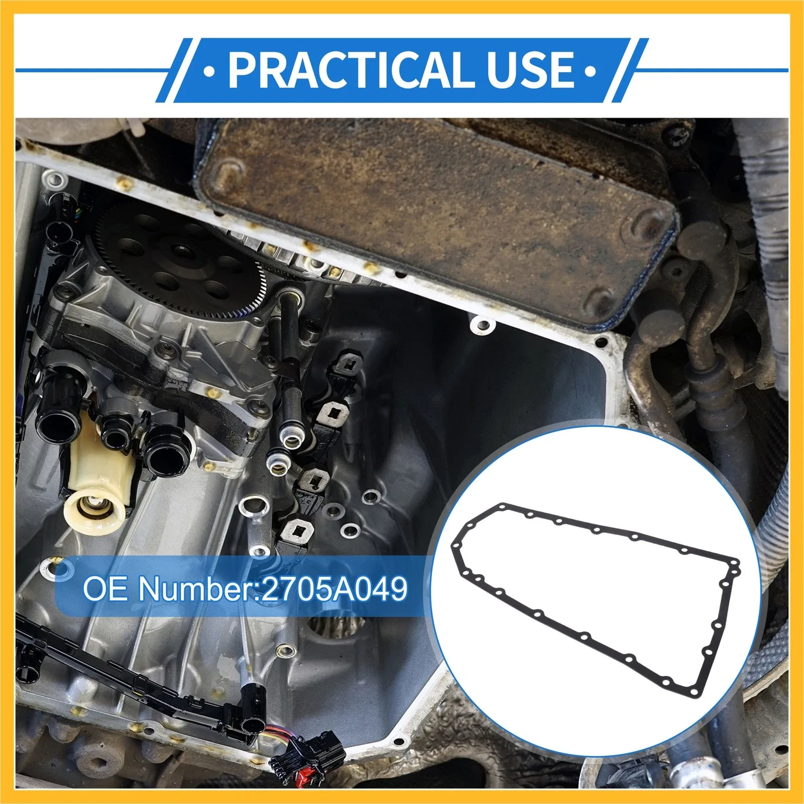 2016-2024 Mitsubishi Outlander Transmission Filter Oil Pan Gasket 2705A049 image 4