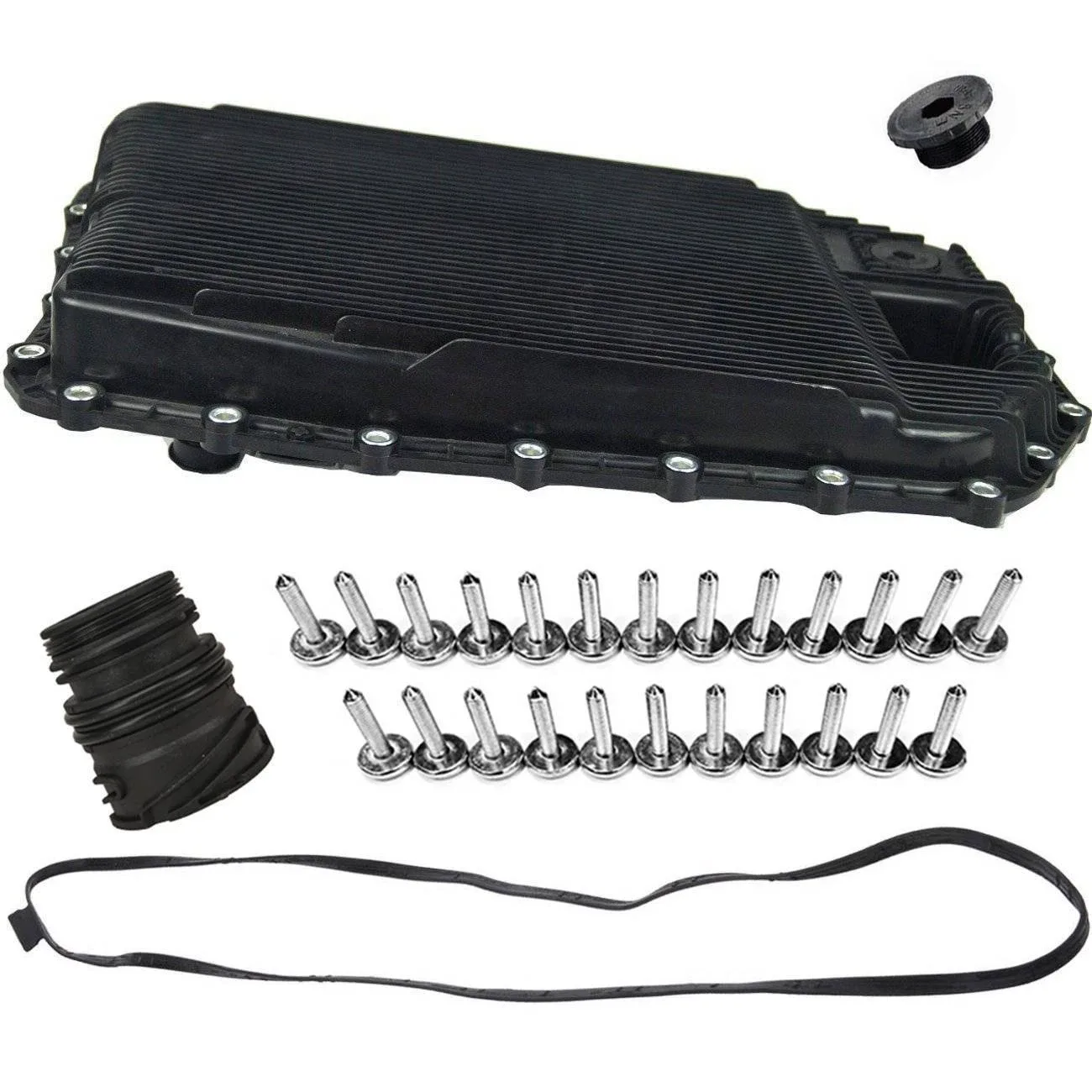 BMW 6HP19 Transmission Oil Pan with Filter & Gasket — 24117571217+24347588725 image 2