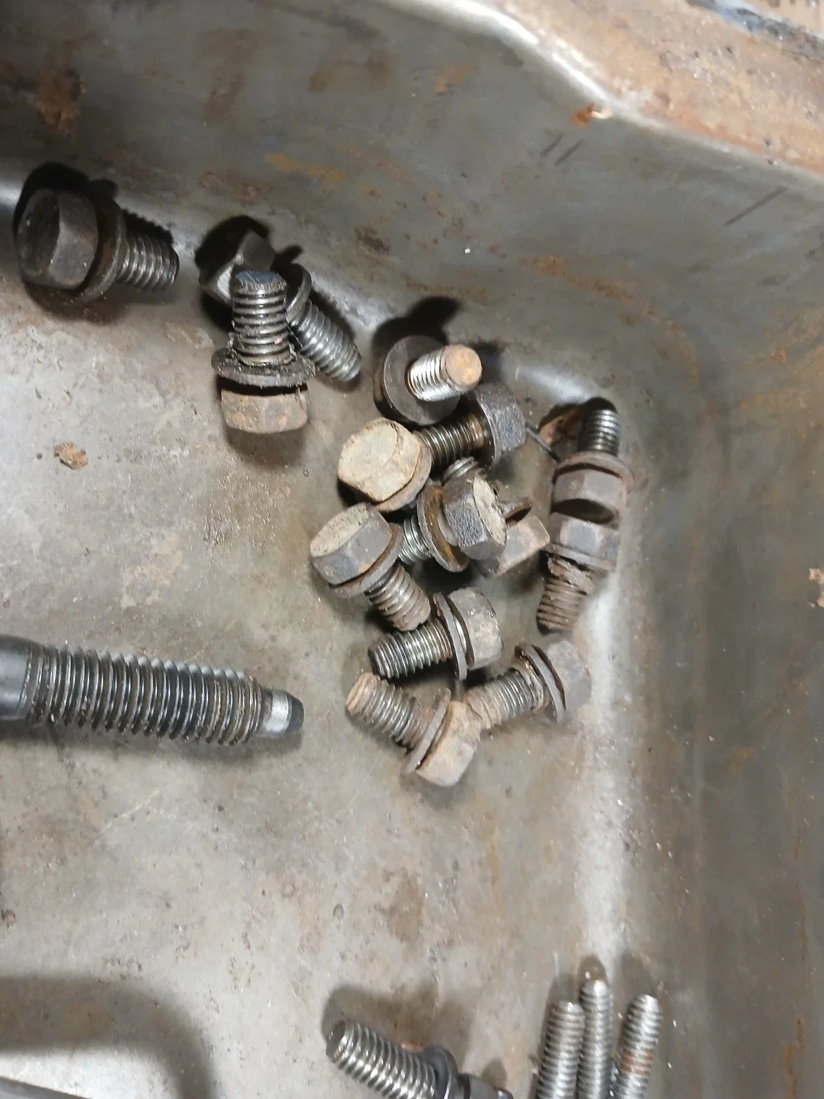 Ford FMX Automatic Transmission Hardware — bolts, band struts, tube ring, dowel pin image 2