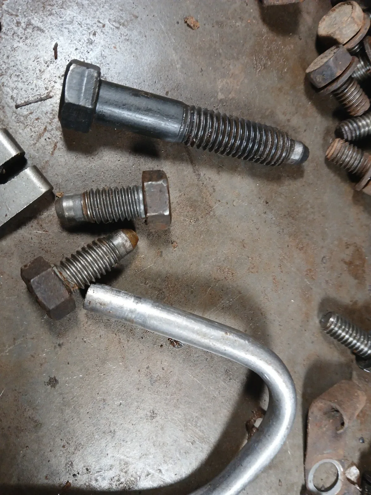 Ford FMX Automatic Transmission Hardware — bolts, band struts, tube ring, dowel pin image 4