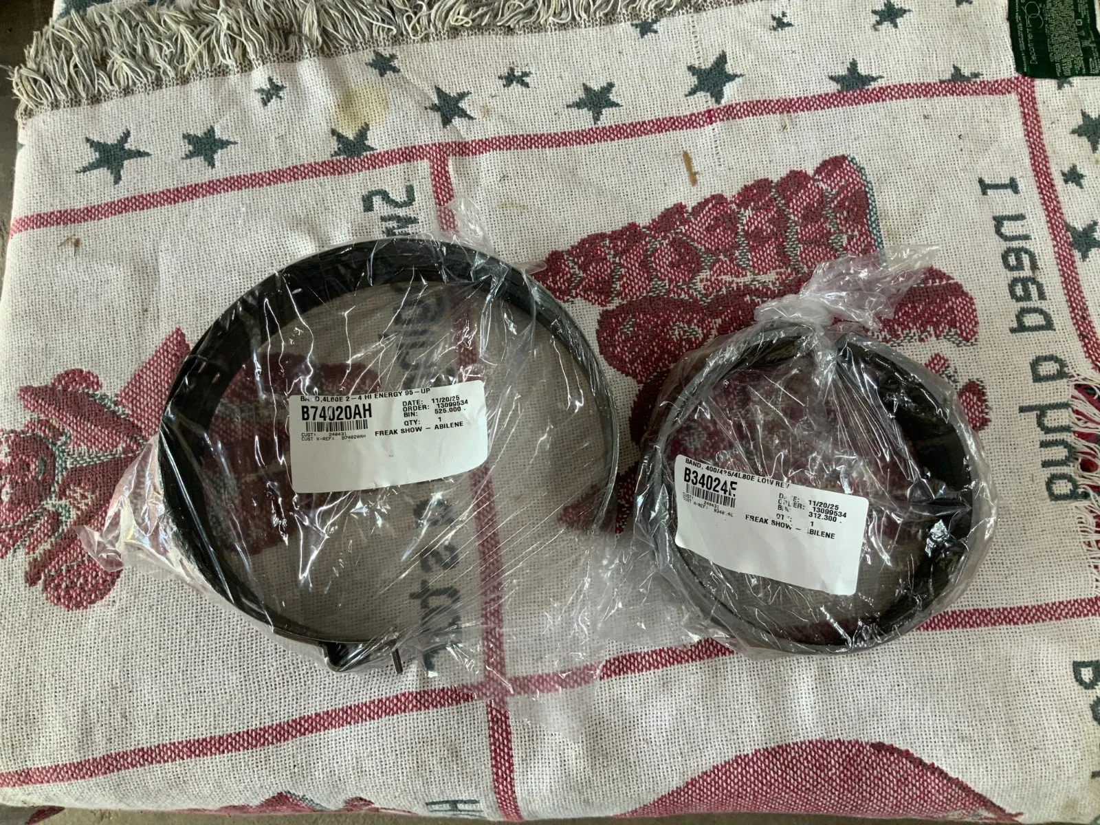 BorgWarner Transmission Bands P/N B34024E & B74020AH