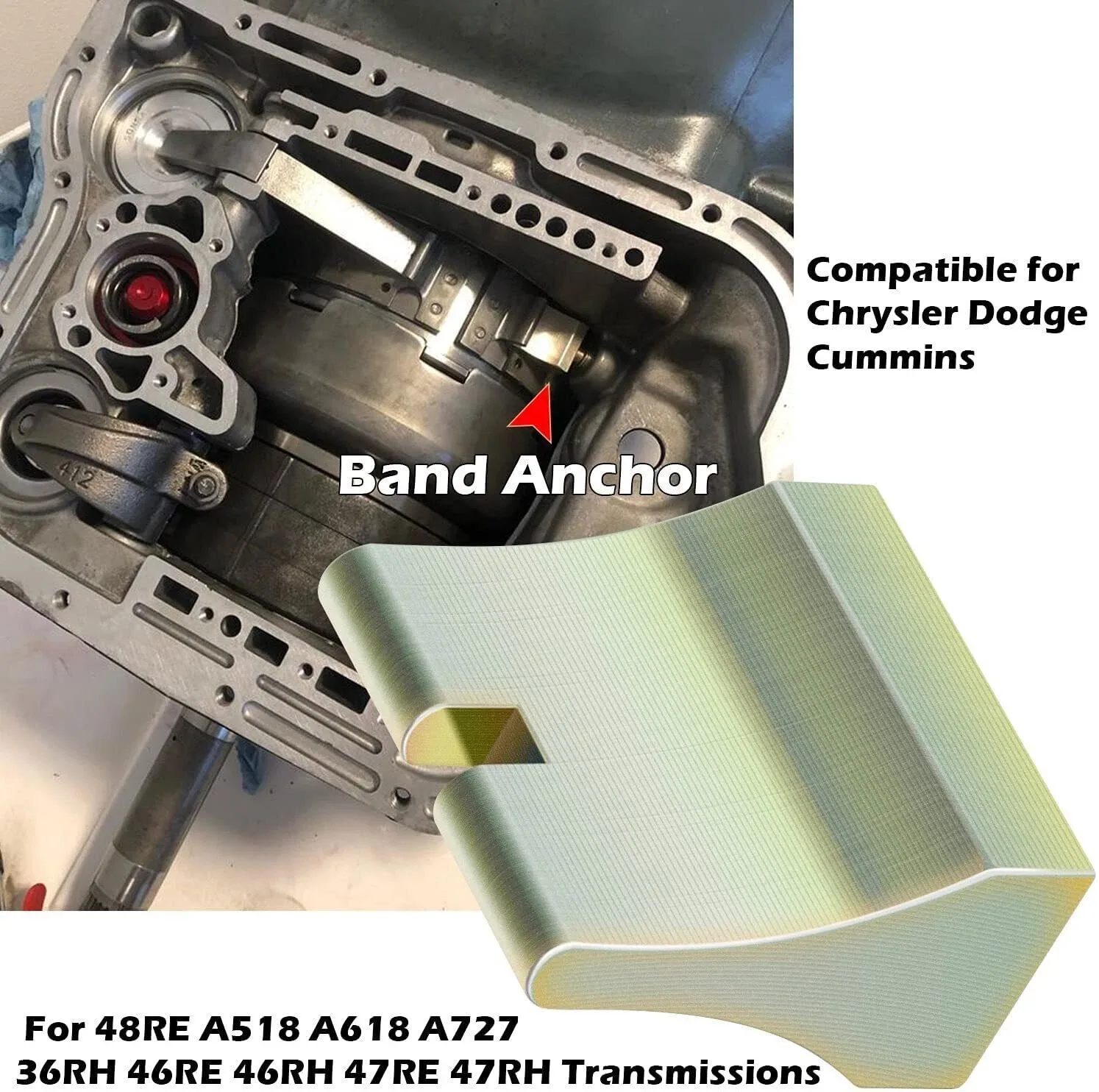 Billet Band Anchor PW518AC for 48RE/46RE/47RE/A518/618/727 Transmissions image 4