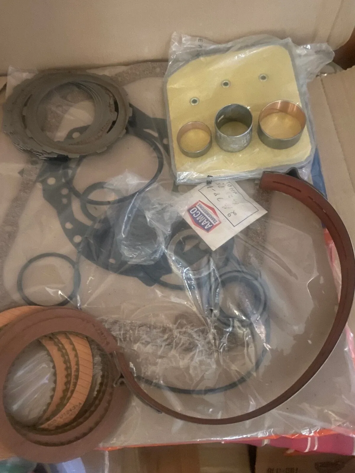 904 transmission rebuilder kit 1972-1987 band front,rear,& clutch drum bushing image 2