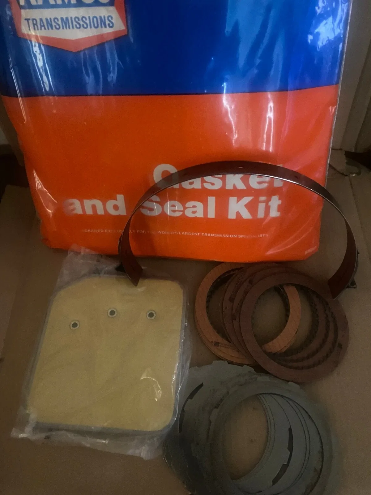 904 transmission rebuilder kit 1972-1987 band front,rear,& clutch drum bushing