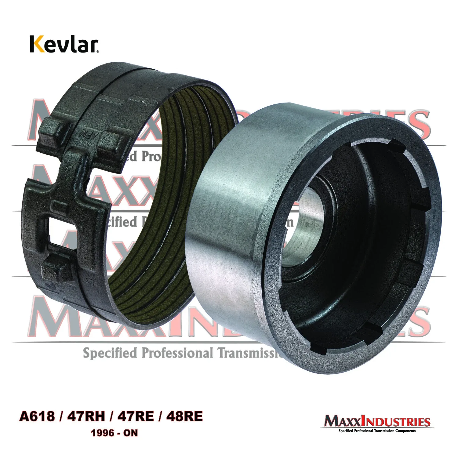 1996-up 47RH/47RE/48RE Reverse Drum & Kevlar-lined Band - MaxxIndustries image 2