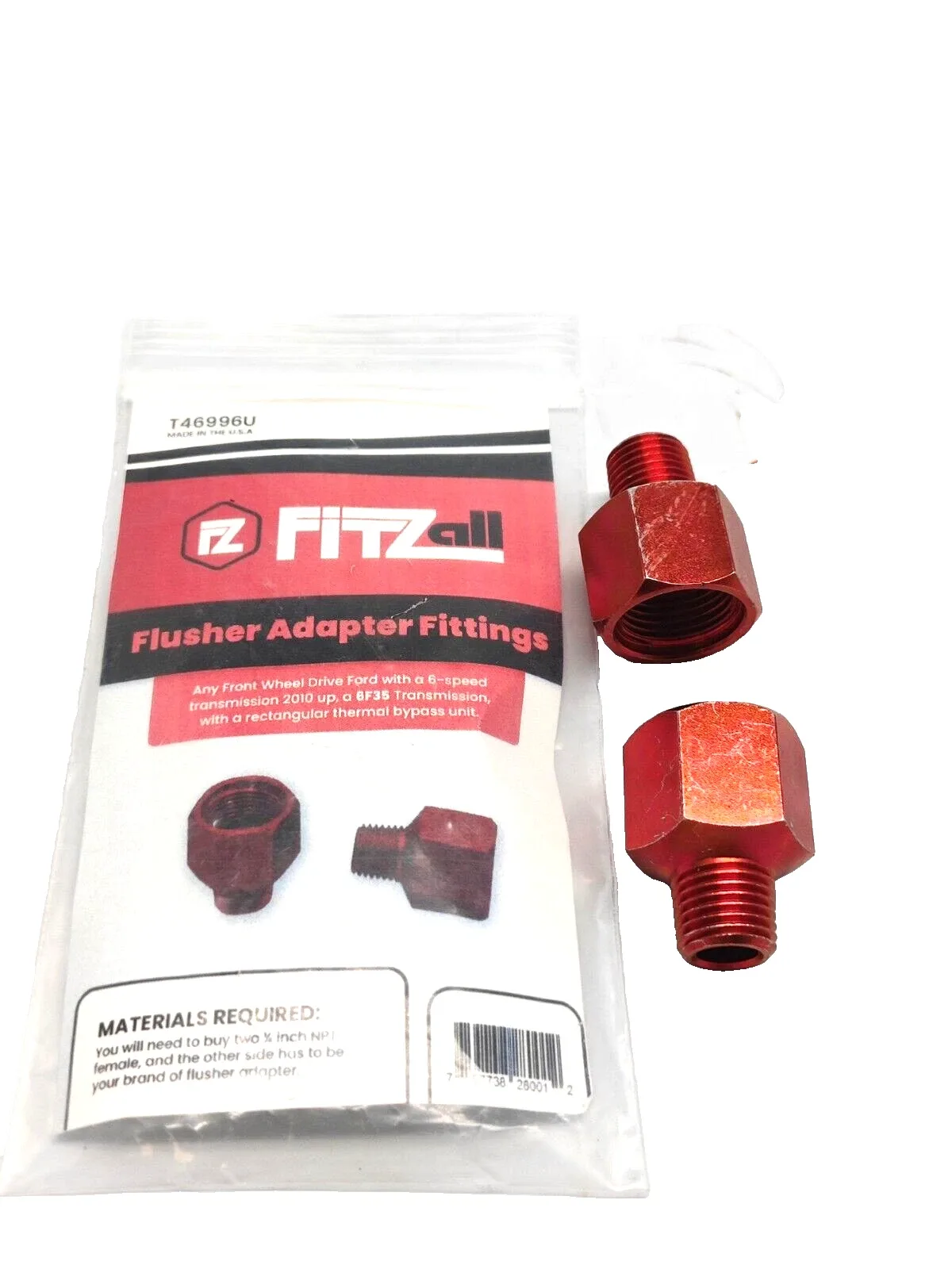 Fitzall 6F35 Flusher Adapter Fittings T46996U image 3