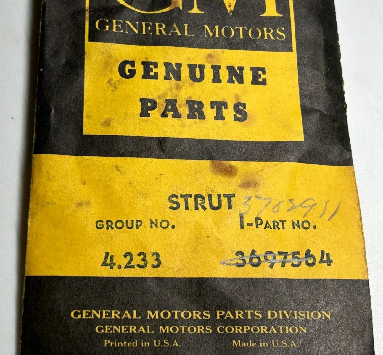 1951-1952 Chevrolet Low Brake Band Apply Strut — GM 3697564 image 3