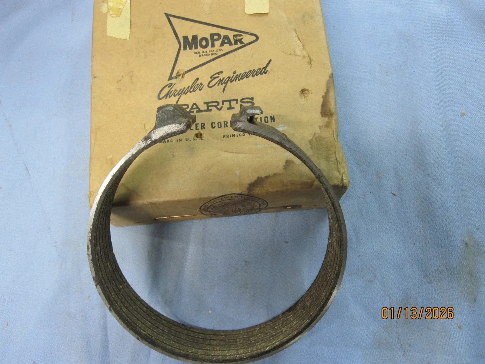 NOS 1953 1956 Mopar Dodge Desoto Powerflite Transmission Kickdown Band 1486630