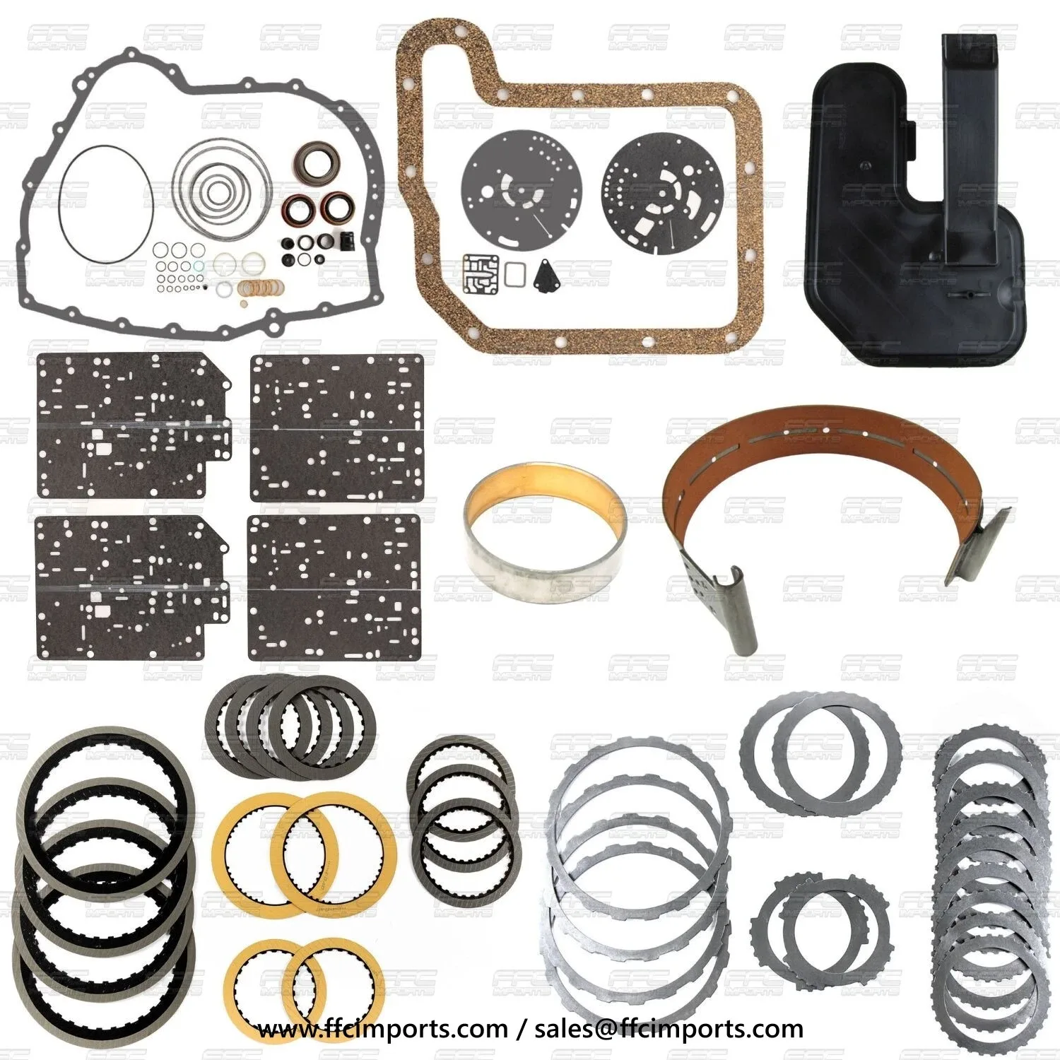 CD4E LA4AEL Super Master Rebuild KIT 94-2008 Filter Band Friction Steel Bushing
