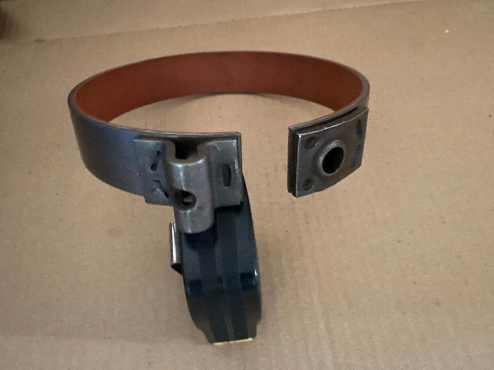 Roto 375 model 10 slim Jim transmission rear band relined in red material image 2