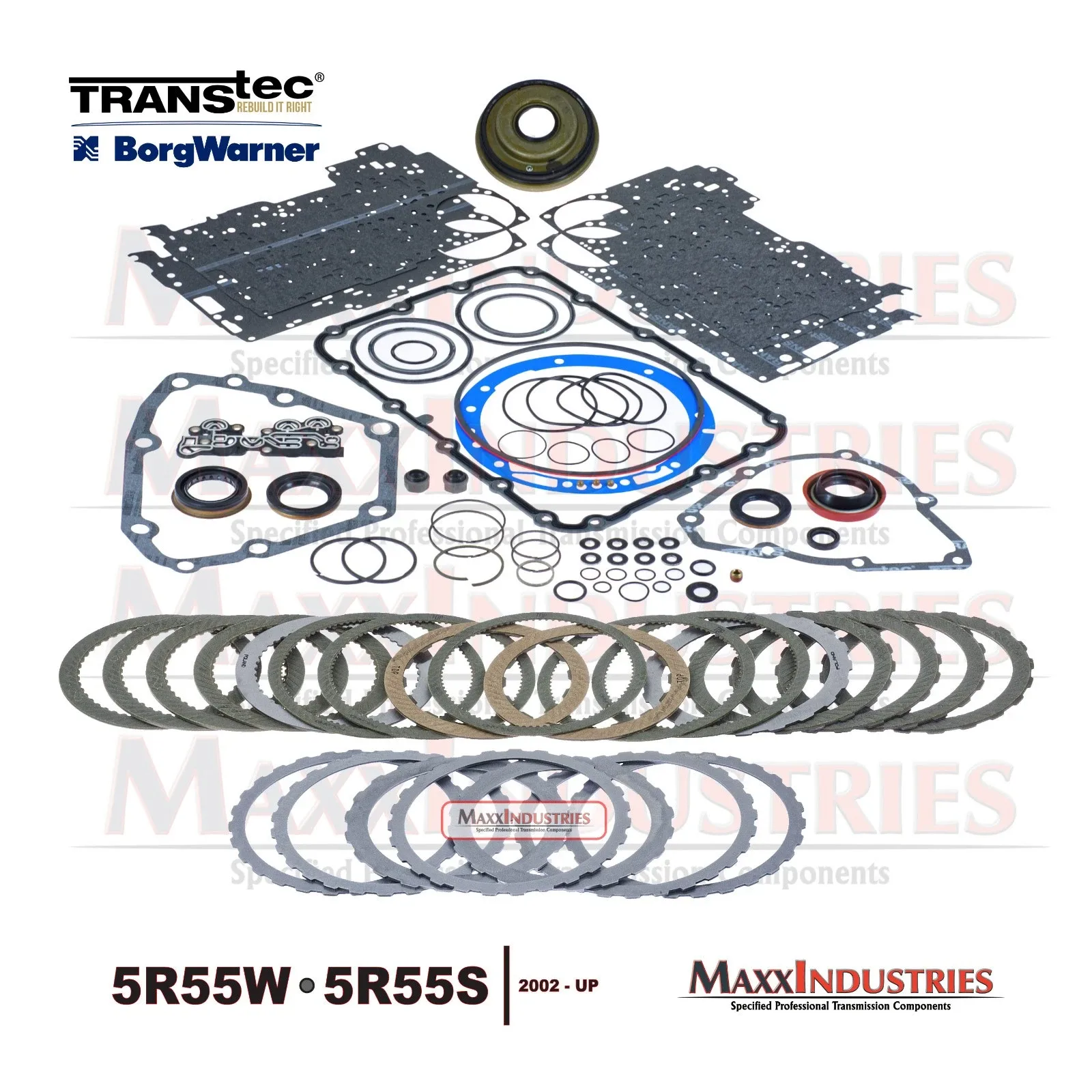 5R55W/S Transmission Rebuild Kit OEM BorgWarner Clutches with Bands 2002-08 image 3