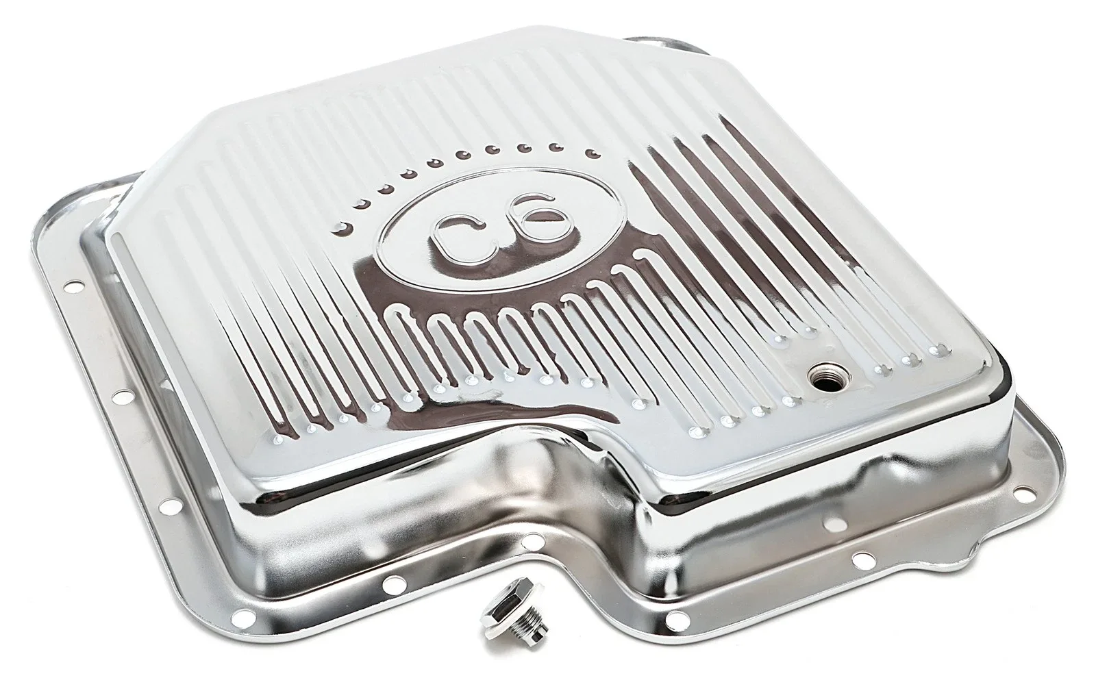 Trans-Dapt for FORD C-6-CHROME Transmission Pan Stock Capacity Stock Depth