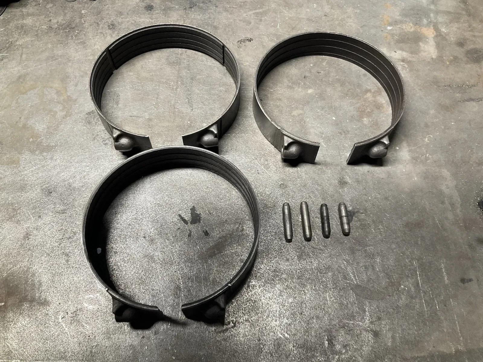 Three W111 Mercedes Transmission Bands with Plungers