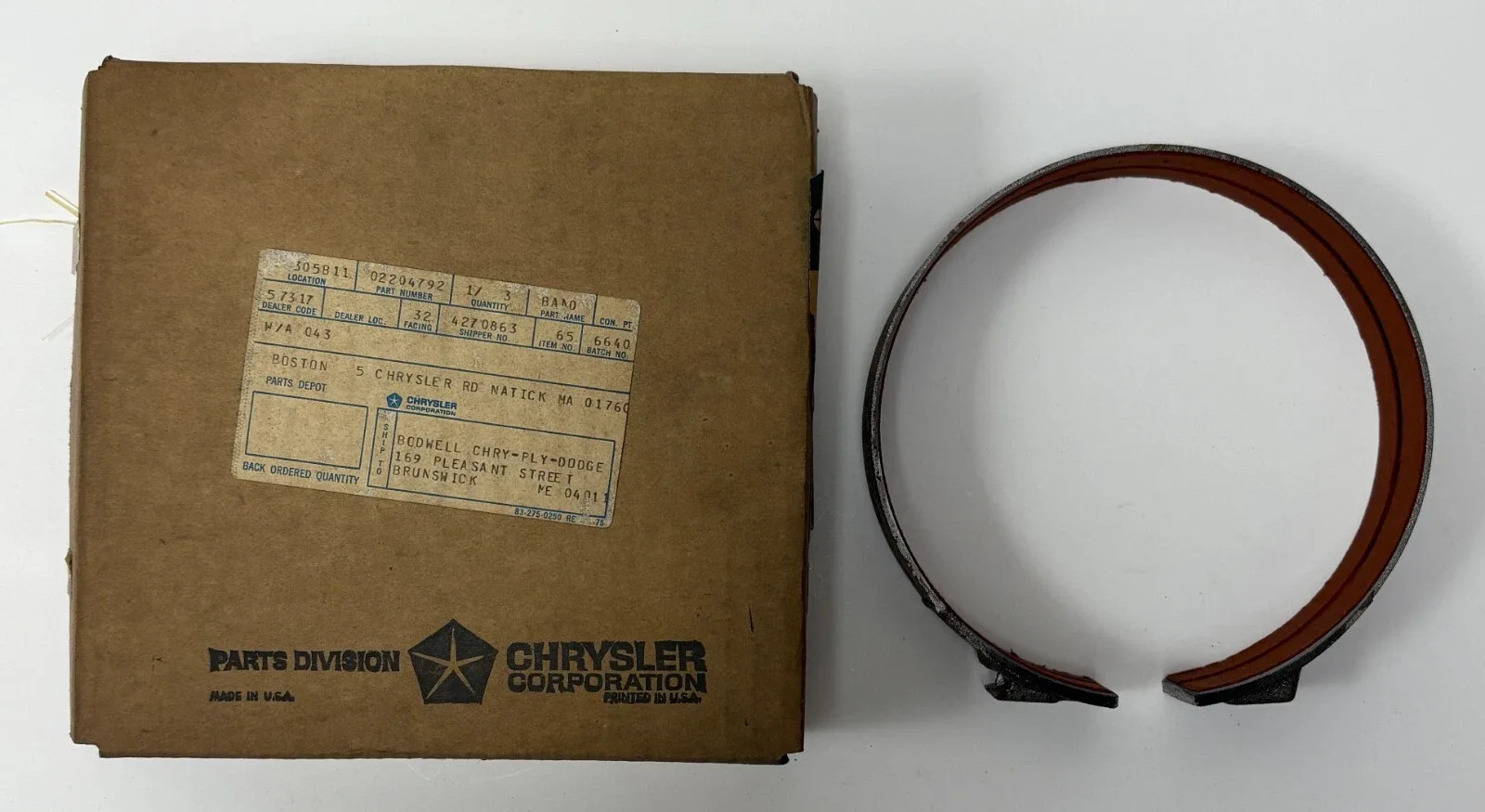 1962-1971 Mopar Kickdown Band Chrysler MPN 2204792