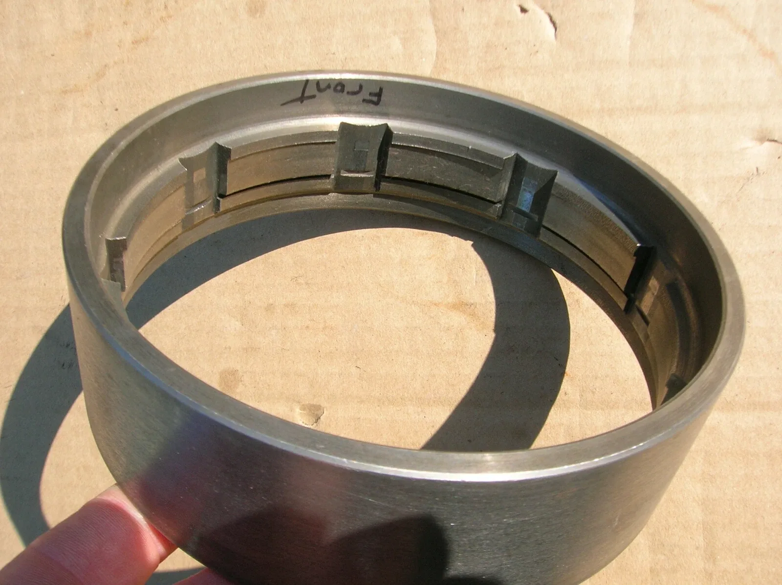 1958-61 Iron Torqueflite rear (reverse) band drum.Little light pitting.No damage image 2