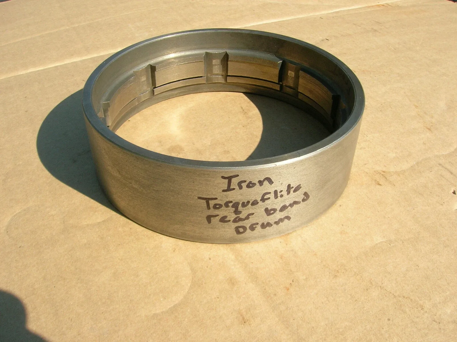 1958-61 Iron Torqueflite rear (reverse) band drum.Little light pitting.No damage