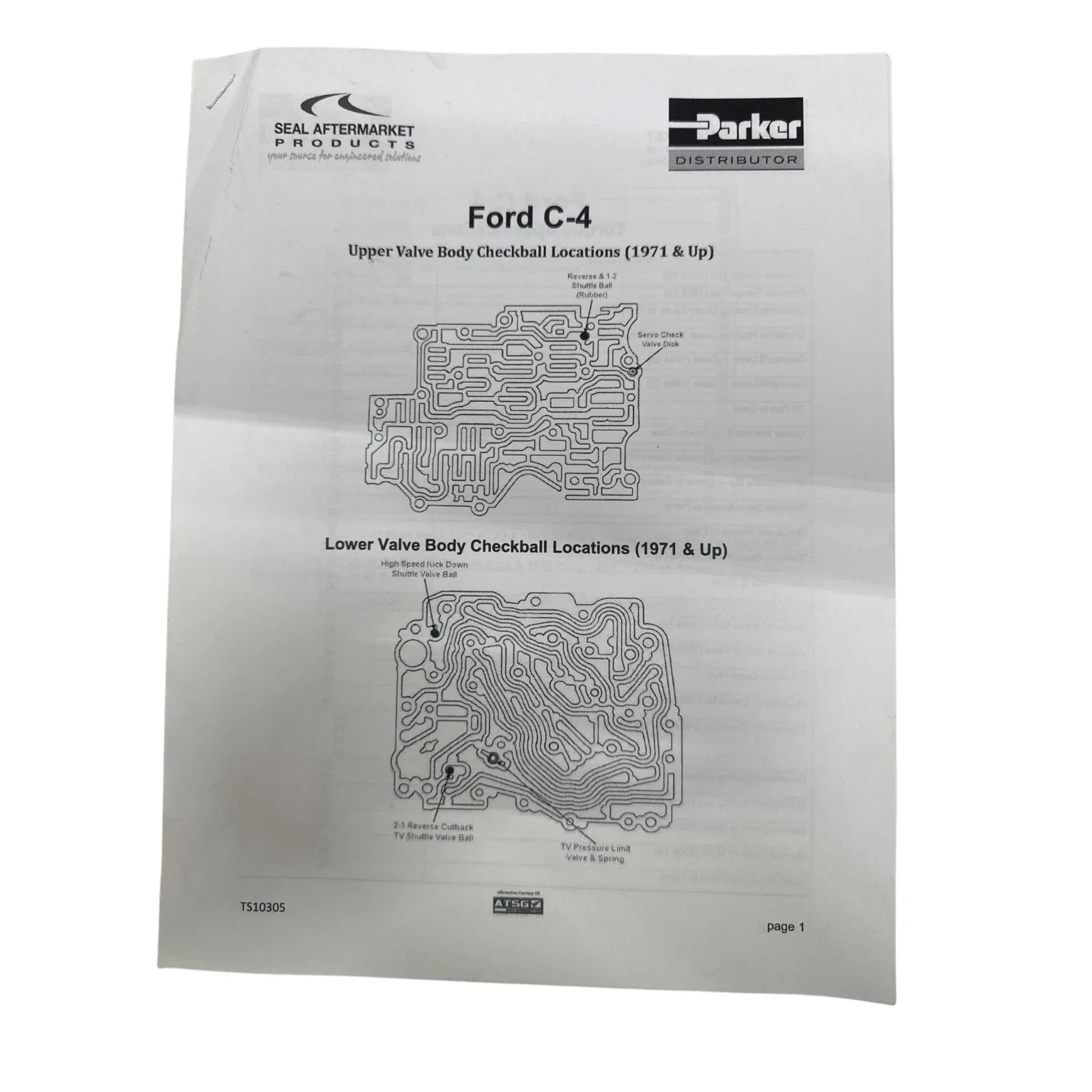 1970-1981 Ford Mustang / F100 / Bronco C4 Transmission Overhaul Kit S26900F image 4