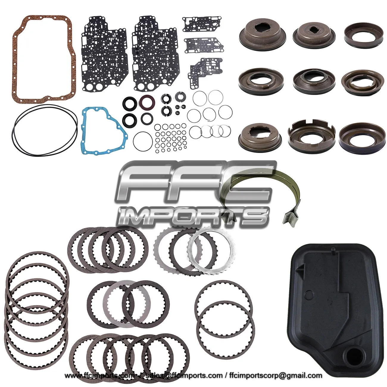 FNR5 FS5A-EL Transmission Master Rebuild KIT 06-UP Pistons Frictions Filter Band