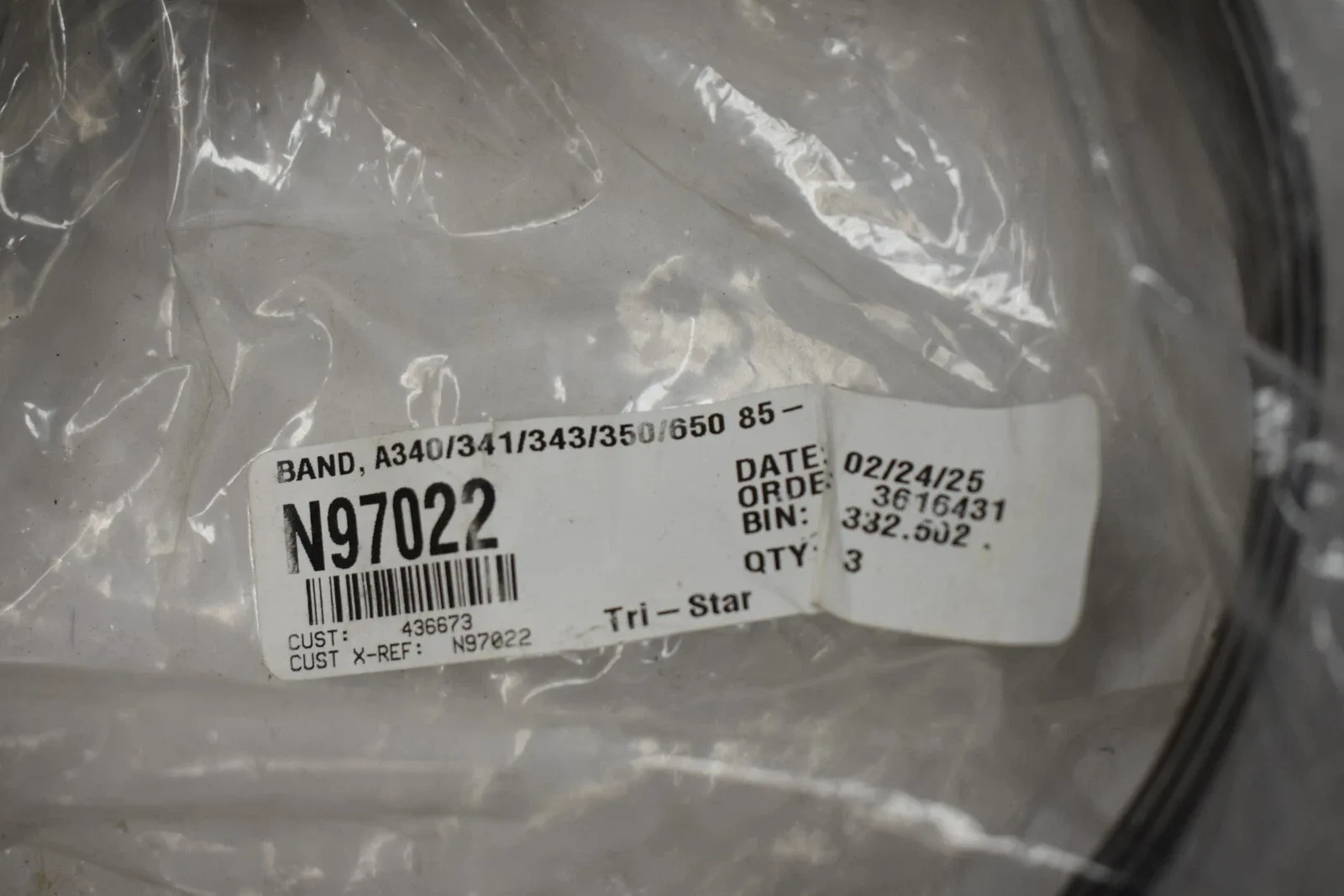 Transmission Band Stainless Steel A340/341/343/350/650 85 N97022 3616431 3 Pack image 3