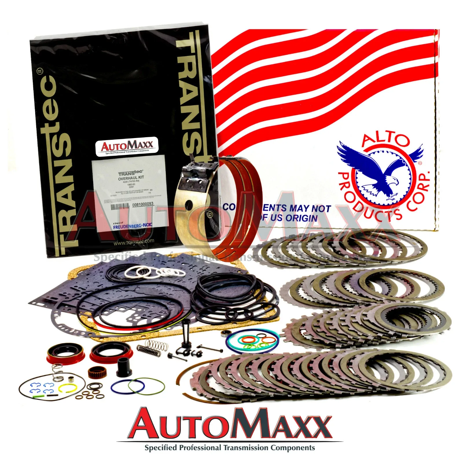 700R4 Transmission Rebuild Kit Alto Heavy Duty 3-4 Power Pack w/WIDE Band 87-93 image 2