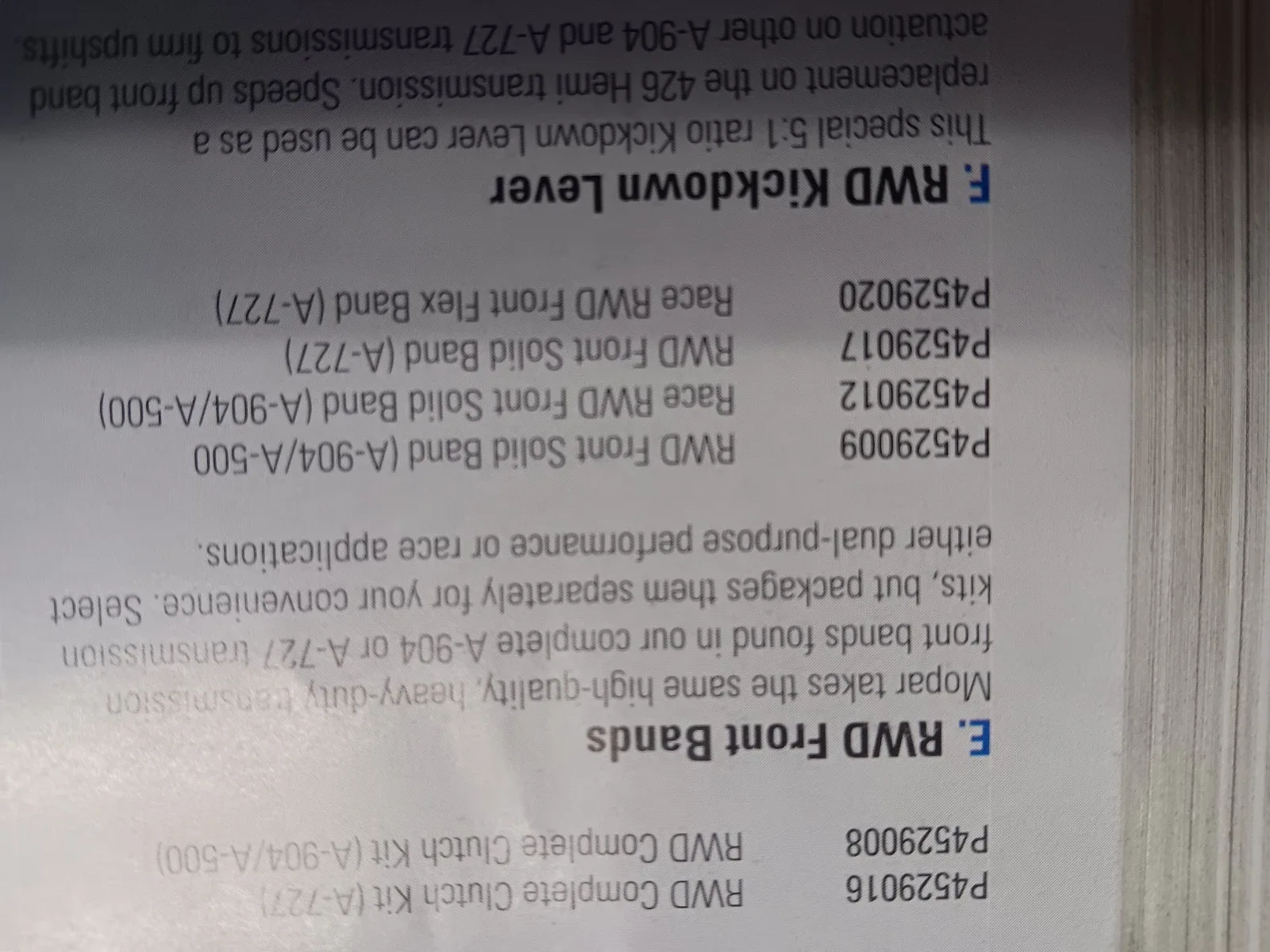 Mopar P4529009 Transmission Front Band image 3