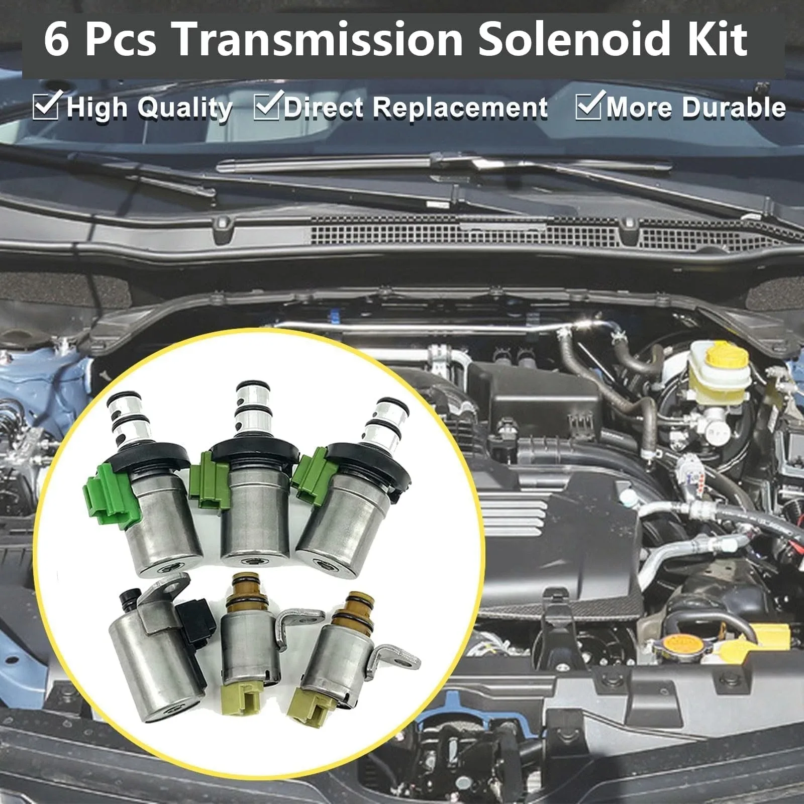 4F27E Transmission Solenoid Kit 6PCS MPN 48420K-R image 3