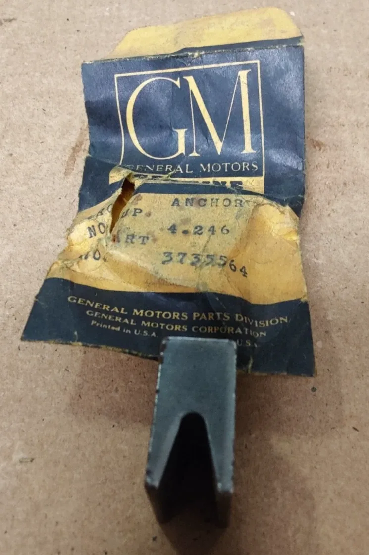 1955-57 Chevy Powerglide Transmission Reverse Brake Band Anchor GM 3735564
