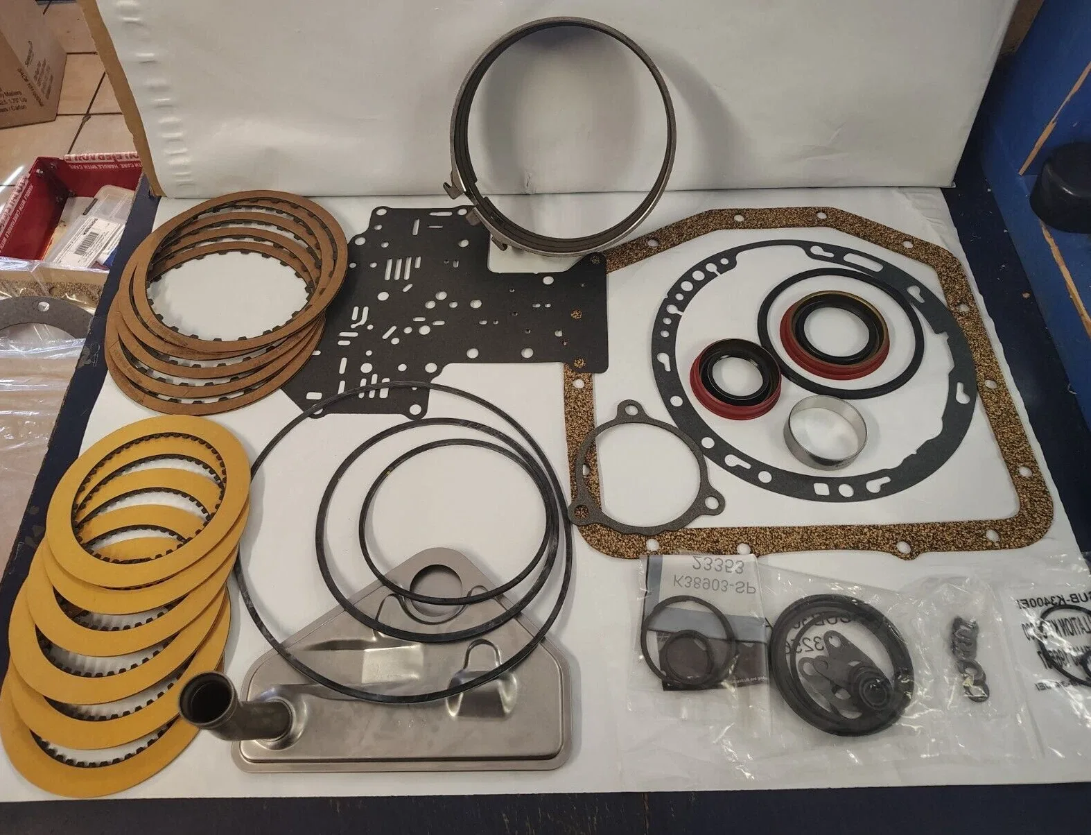 GM ST300 Overhaul Kit (tjs) — Filter, Bushing, Clutches, Low Band
