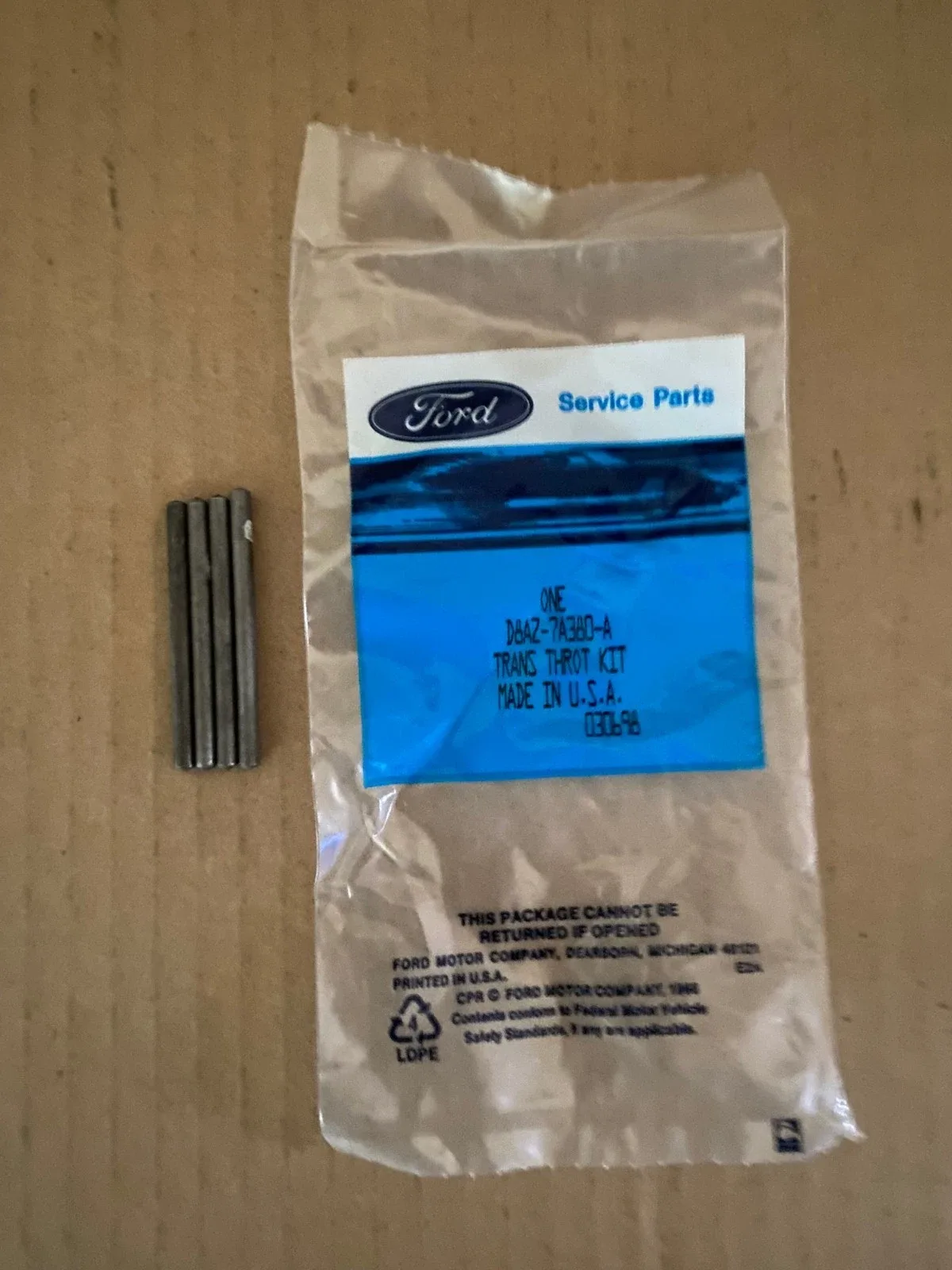 1972+ Ford C4/C5 Transmission Modulator — Green Push‑In, 4‑Pin image 2