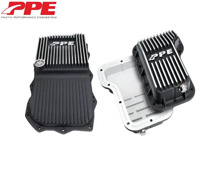 PPE Brushed Deep Aluminum Transmission & Oil Pan For 18-24 Jeep Wrangler 2.0L