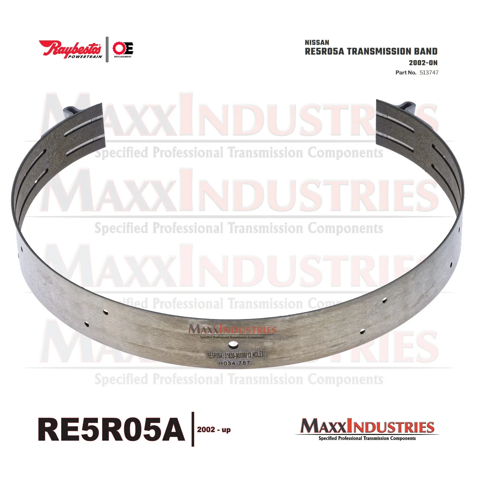2002+ RE5R05A Transmission Band 513747 – Pathfinder Q45 Frontier 350Z image 3