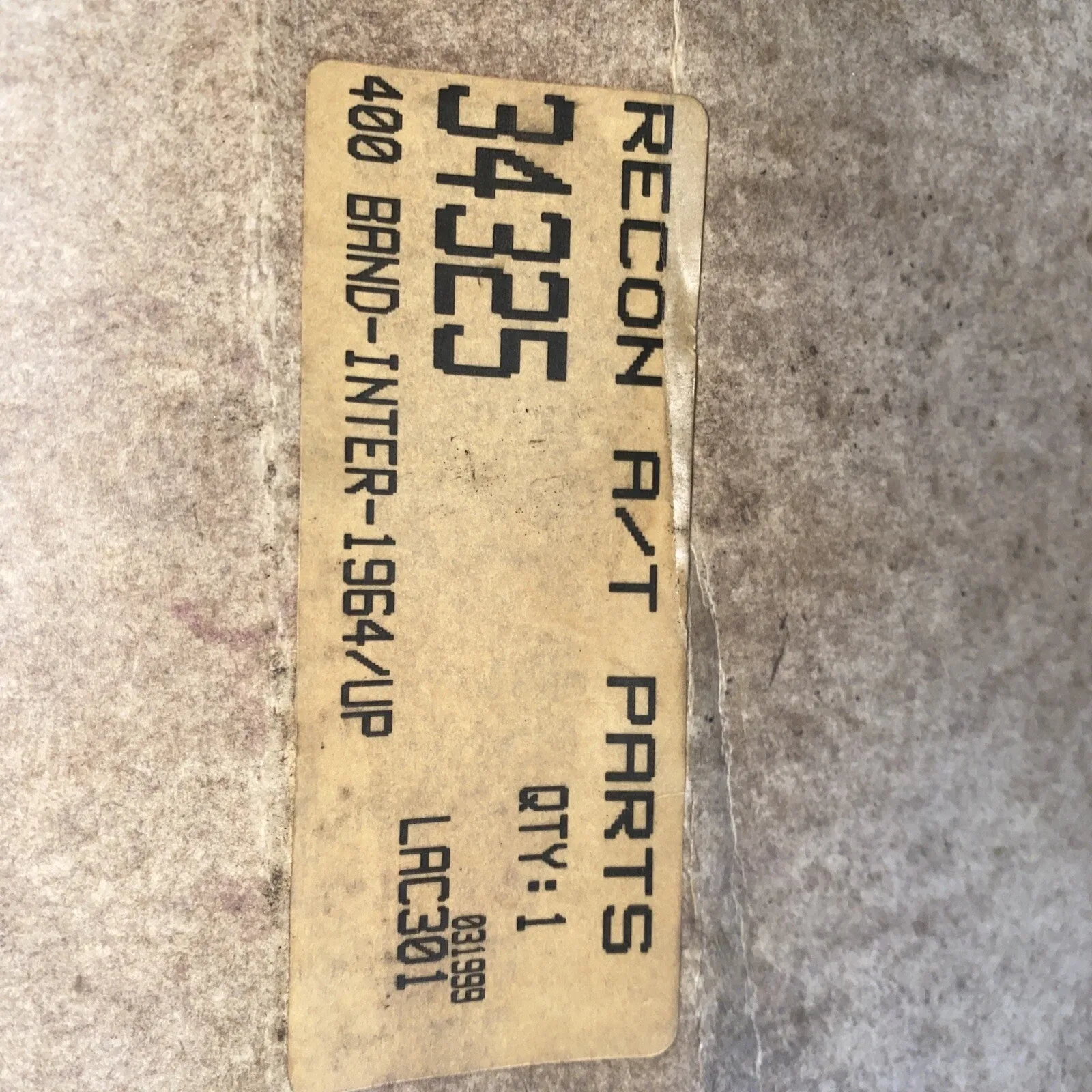1964+ GM 400 Transmission Band — Recon p/n 34325 image 2