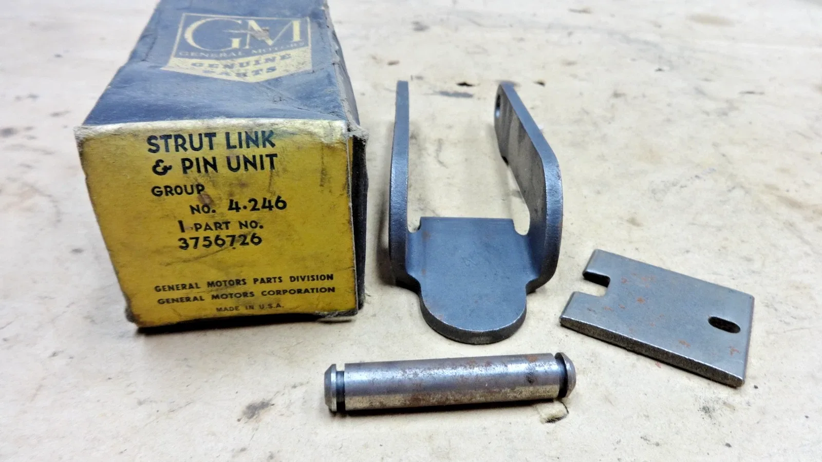 1951-1962 Chevrolet Powerglide Reverse Brake Band Strut Link PIN 3756726 image 2